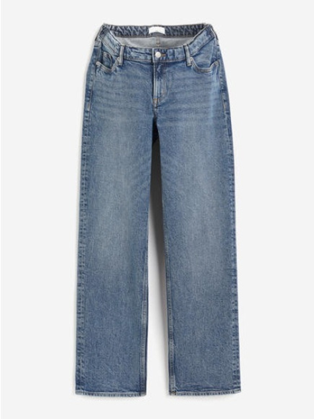 Mama before and after wide low rise jeans H&M size medium